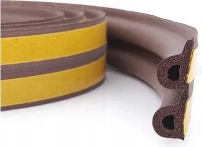 Immagine prodotto di Guarnizione in gomma per finestre e porte Profilo P marrone 2x3 m