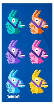Produktbild von Fortnite Badetuch Lama 75 x 150 cm 100% Baumwolle Velours-Qualität