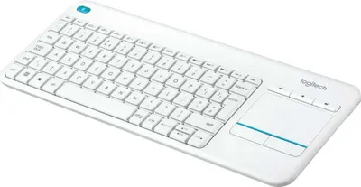 Immagine prodotto di Logitech Wireless Touch Keyboard K400 Plus - Tastiera - senza fili - 2,4 GHz - Internazionale USA - bianco