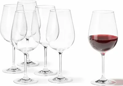 Immagine prodotto di Set di 6 bicchieri da vino rosso Leonardo Tivoli XL, bicchiere da vino rosso grande, bicchiere da vino, trasparente, 200 ml, 17092