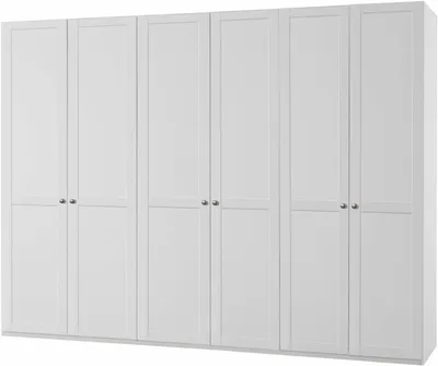Produktbild von Kleiderschrank New York Drehtürenschrank weiß Größe wählbar