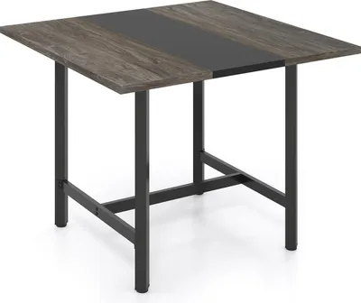 Produktbild von Quadratischer Konferenztisch, Metallgestell, 4 Sitzplätze, Grau