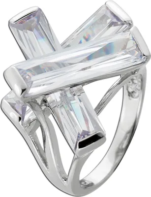 Produktbild von Damenring Silber 925 weiße Zirkonia Steine   19