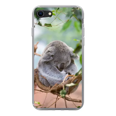 Produktbild von MuchoWow® Handyhülle Schutzhülle Hülle für iPhone 7 Koala - Zweige - Kinder - Jungen - Mädchen Silikon Softcase Handy Hülle - Kartenhalter