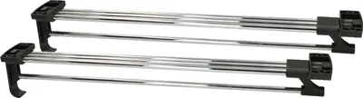 Image de KOTARBAU® Lot de 2 barres de penderie extensibles 450 mm pour armoire vestiaire Robust