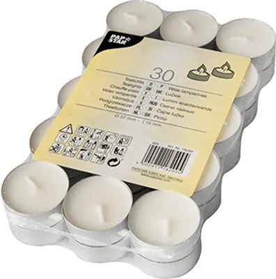 Produktbild von 30 Teelichte Ø 37 mm · 16 mm weiss