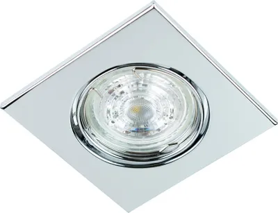 Obrázok produktu pre Zapustené stropné svietidlo Zapustené bodové svietidlo VIERA Chrome IP20 hranatý chróm EDO777305 EDO