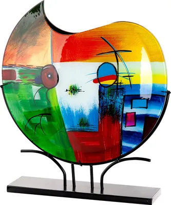 Produktbild von GILDE Bodenvase rund Milano mehrfarbig H. 48 cm, 61434