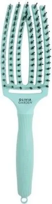 Produktbild von Olivia Garden Fingerbrush Combo Tropical Mint gebogene Flachhaarbürste