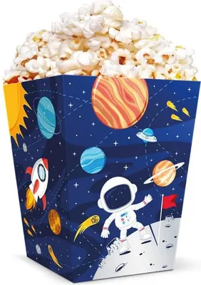 Obrázek produktu pro KOSMOS krabičky POPCORN kbelík narozeniny 6 ks.