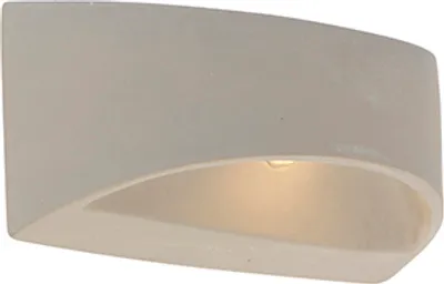 Produktbild von QAZQA - Landhaus I Vintage Ländliche Wandleuchte Betonhalbkugel - Adelaide I Wohnzimmer I Schlafzimmer - SteinI Rund - LED geeignet G9