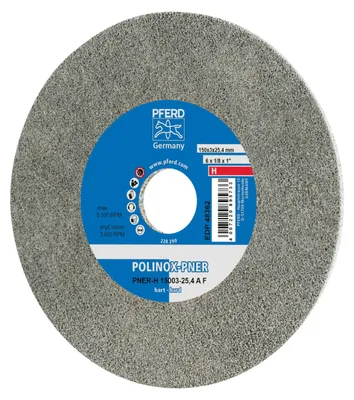 Produktbild von PFERD PNER-H 15003-25,4 A F, Stahl, Nicht-eisenhaltiges Metall, Bronze, Edelstahl, Kunststoff, Aluminium, Kupfer, PFERD, 2,54 cm, 15 cm, 5100 RPM, 5 Stück(e)