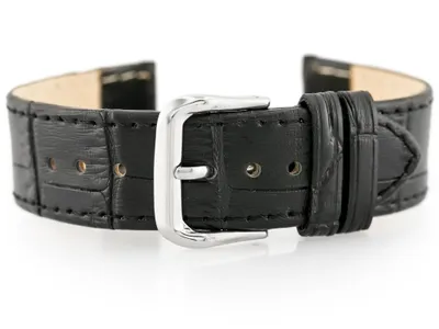 Immagine prodotto di Cintura in pelle per orologio W41 - Nero - 22 mm
