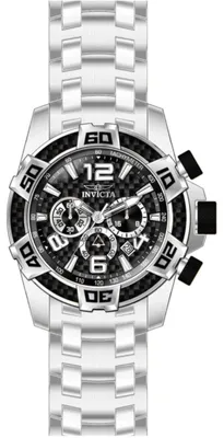 Produktbild von Invicta Pro Diver 51015 Herrenuhr - Quarzwerk - Edelstahl mit schwarzem Zifferblatt - 50 mm