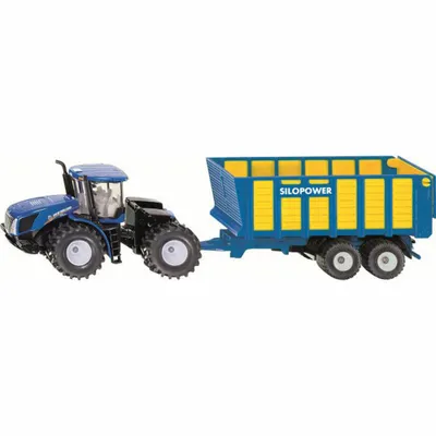 Produktbild von Siku Knicklenker NewHolland mit Silagewagen; 1947