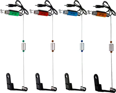 Produktbild von 4Pcs Eisen Angeln Bissanzeiger Aufh?nger Swinger LED Leuchtanzeige