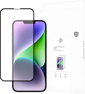 Image de Cazy Protection d’Écran compatible avec iPhone 14 Plus - Protection d’Écran en Verre Trempé Full Cover