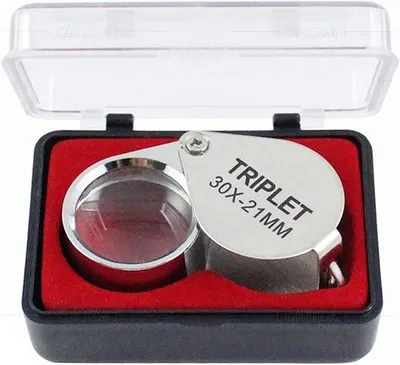 Immagine prodotto di Lente di ingrandimento da mano, ingrandimento 30x, pieghevole, portatile, ideale per l'osservazione di gioielli, ideale per la lettura di monete