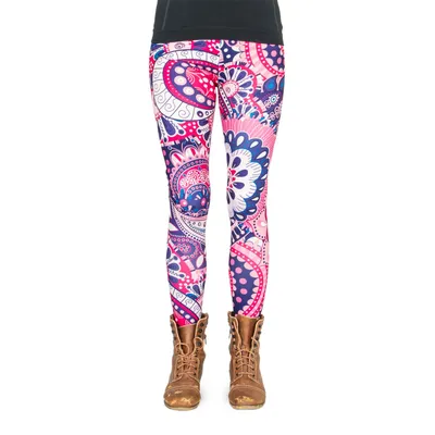 Produktbild von cosey - Blumen-Leggings (Einheitsgröße) - Design Russische Blumen