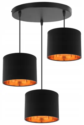 Produktbild von Deckenlampe Hängelampe Kronleuchter Golden Lampenschirm Led