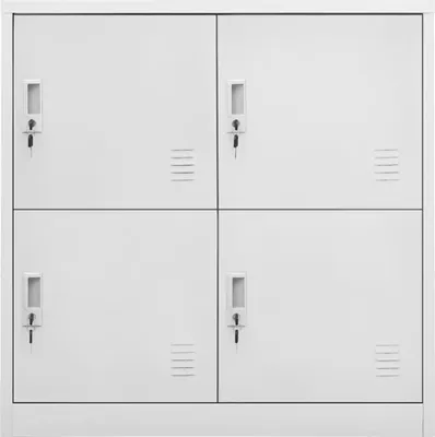 Produktbild von vidaXL Schließfachschrank Hellgrau 90x45x92,5 cm Stahl