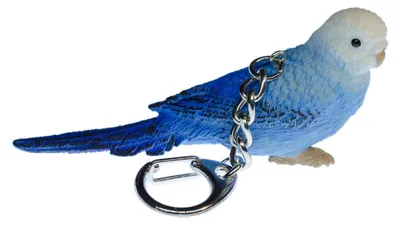Produktbild von Wellensittich Schlüsselanhänger Miniblings Anhänger Schlüsselring Vogel blau