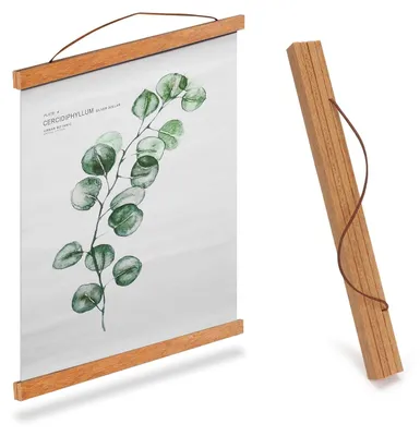 Magnetische Posterleiste A3, Teakholz, 31 cm, 1 Stück