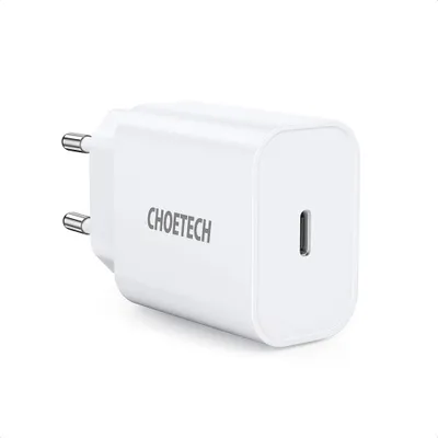 Image de Choetech AC PD5005-EU, EU, USB-C, Power Delivery, 20W, 3A, blanc