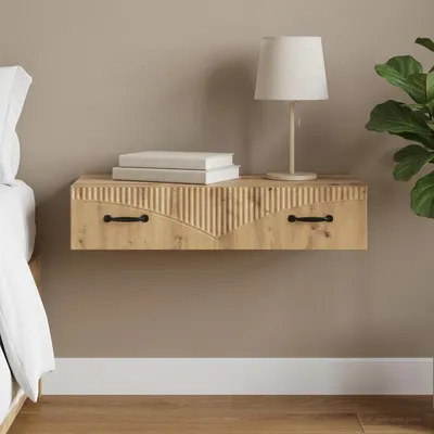 Image de vidaXL Table d'appoint murale, 87,5 x 34,5 x 17 cm, en panneaux de particules