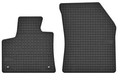 Image de Tapis avant en caoutchouc pour Opel Grandland X 2017-2024 (SUV) – 2 pièces, noirs, sur mesure
