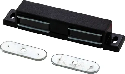 Produktbild von MACO Doppelmagnetschnapper Type 4.2, Haltekraft 4 kg, 1 Loch, Kunststoff schwarz
