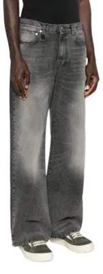 Produktbild von R13 D'arcy Loose Herren Jeans 30 Polaris Black Whisikers Faded Distress PS26 RRP895