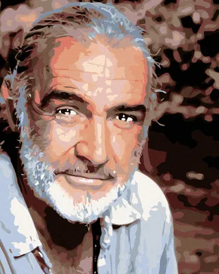 Produktbild von Zuty - Malen nach Zahlen - SEAN CONNERY, 40x50 cm, ohne Keilrahmen