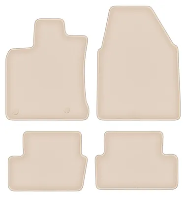 Immagine prodotto di Tappetini in velluto PREMIUM beige compatibili con Nissan Qashqai J10 I (2006-2013, crossover) – con fissaggi – su misura
