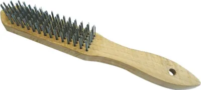 Immagine prodotto di Fresa in acciaio con manico in legno Spazzola in filo d'ottone Spazzola di alta qualità per una pulizia delicata 6R