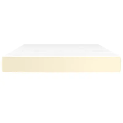 Image de Matelas de lit à ressorts ensachés fermeté moyenne Crème 140x200x20 cm