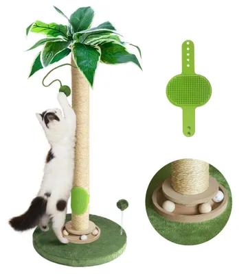 Zdjęcie produktu dla Kolumna do drapania Katzenbaum, 84 cm - Interaktywna kolumna z zabawką