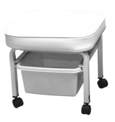 Produktbild von Kosmetischer Pediküre-Hocker mit Behälter Rollhocker Kosmetik Arbeitshocker