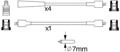 Produktbild von Bosch Zündleitungssatz  0 986 356 762