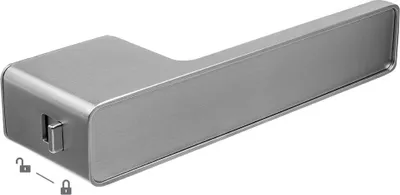 Obrázek produktu pro Stříbrná vnitřní dveřní klika SOMBRA Kuchinox se zámkem