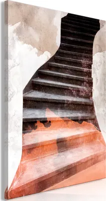 Produktbild von Vlies Leinwandbild - Next Step (1 Part) Vertical 40x60 cm Abstrakt n-C-0300-b-a