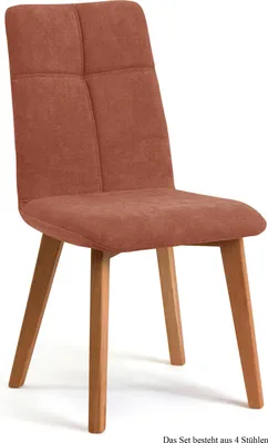 Produktbild von Esszimmerstuhl (4er-Set) Dillian 47x92x60 Eiche geölt/Cognac