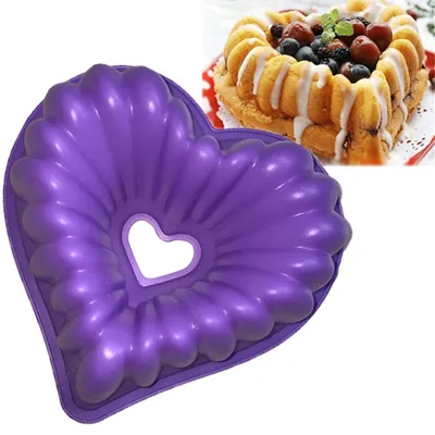 Produktbild von Silikon-Kuchenform, Herzform – für Kuchen und Desserts