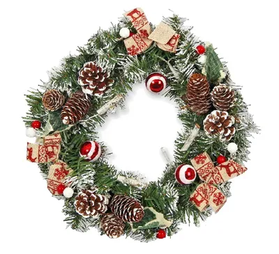 Produktbild von Adventskranz Türkranz Dekokranz Wandkranz Weihnachtskranz Deko Hänger Kranz