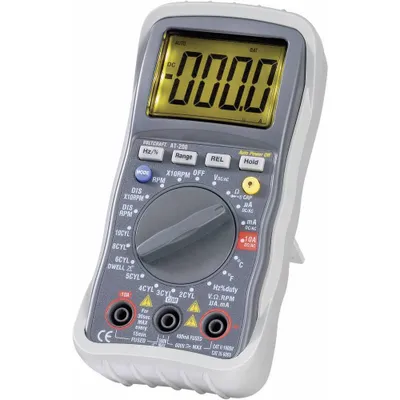 Produktbild von VOLTCRAFT AT-200 Hand-Multimeter digital KFZ-Messfunktion CAT III 600 V Anzeige (Counts): 4000