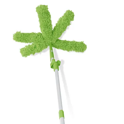 Image de Cleanmaxx raclette à poussière avec 5 bras flexibles - couleur : vert