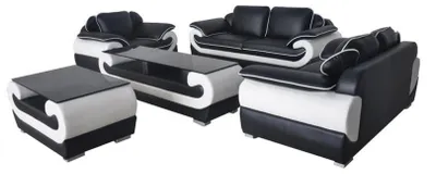 Produktbild von Sofa Couch Garnitur Sitz Polster Komplett Set 3+2+1 Sofas Designer Couchen + USB