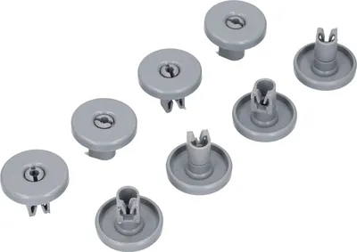 Produktbild von 8 Korbrollen für AEG Electrolux Geschirrspüler Spülmaschine Unterkorb 5028696500 50286965004 435857 Privileg Ikea Juno