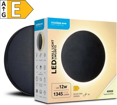 Zdjęcie produktu dla Lampa ścienna LED Modee 12W 1345 lumenów IP65 (LWL0015)