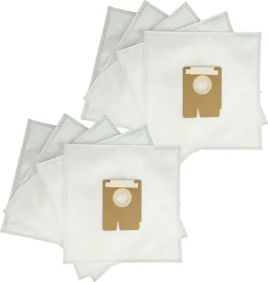 Produktbild von vhbw 10x Staubbeutel kompatibel mit Hoover TFV2004 011, TFV2011 011, TFV2014B 011, TFV 2015 001, TFV 2015 011 Staubsauger - 27,7cm x 27cm Weiß